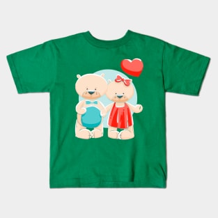 Bear Couple Kids T-Shirt